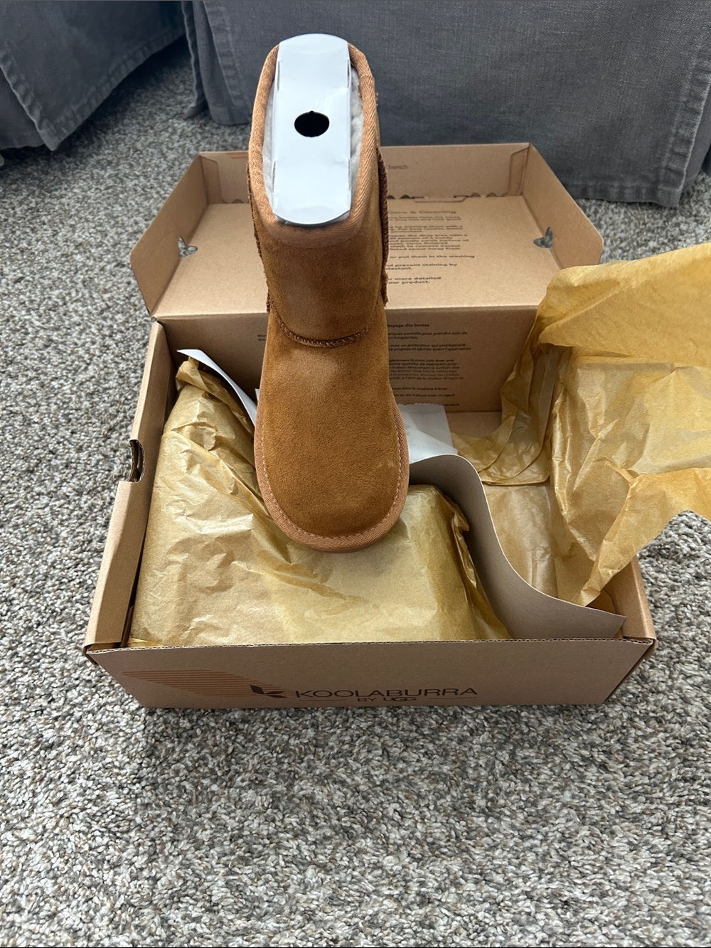 Koolaburra Chestnut Suede Short Winter Boot